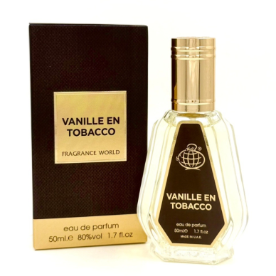 Унисекс Парфюм Fragrance World Vanille En Tobacco EDP 50 мл.